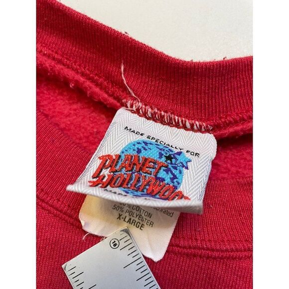 VINTAGE Planet Hollywood Atlantic City Graphic Crewneck Sweatshirt Men XL 90s - Picture 5 of 6